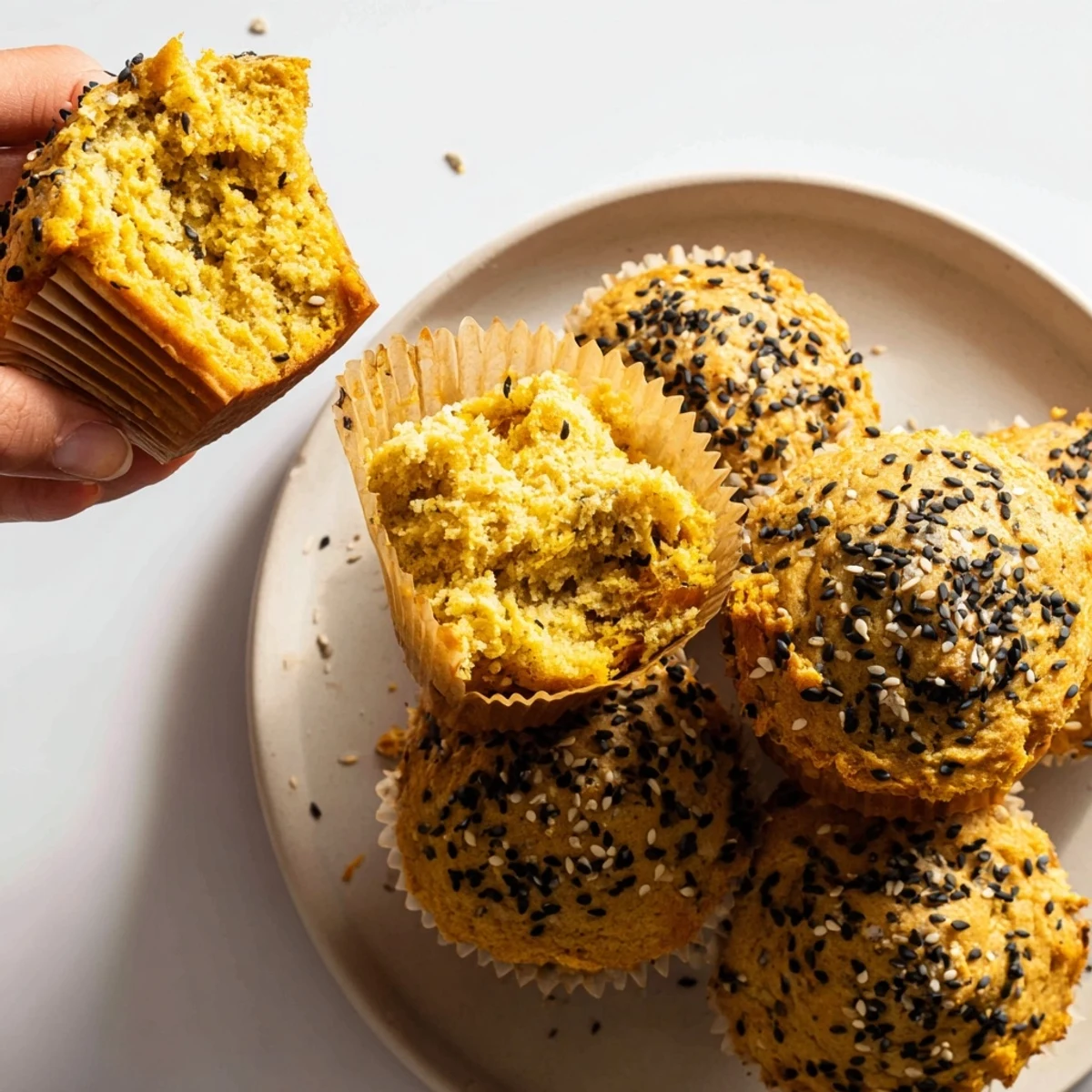 Japanese Sesame Pumpkin Muffins