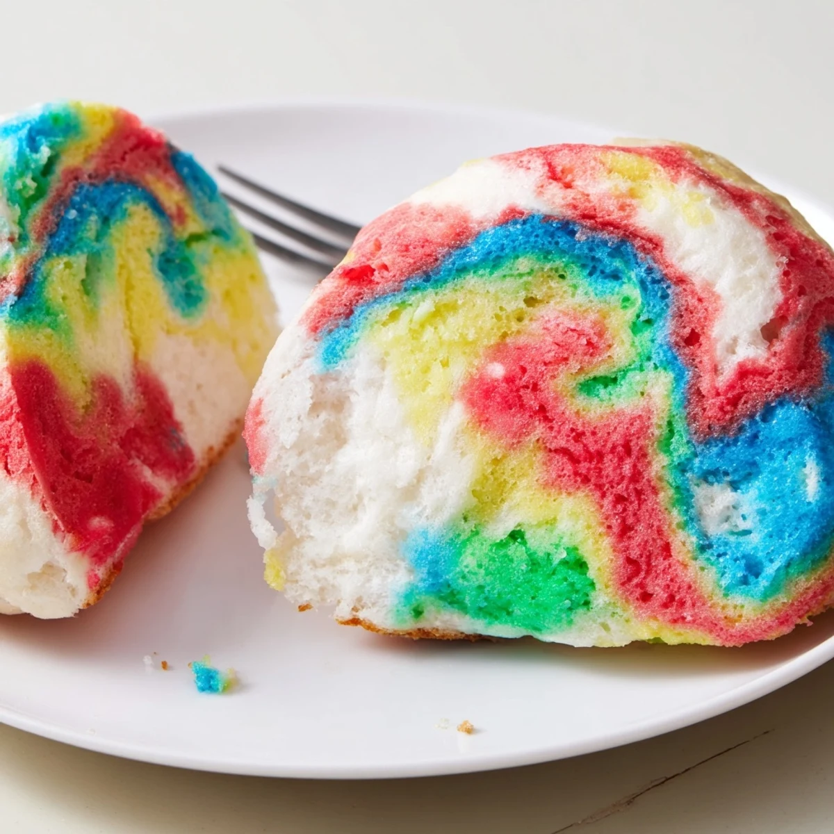 Cloud Bread Rainbow Colors