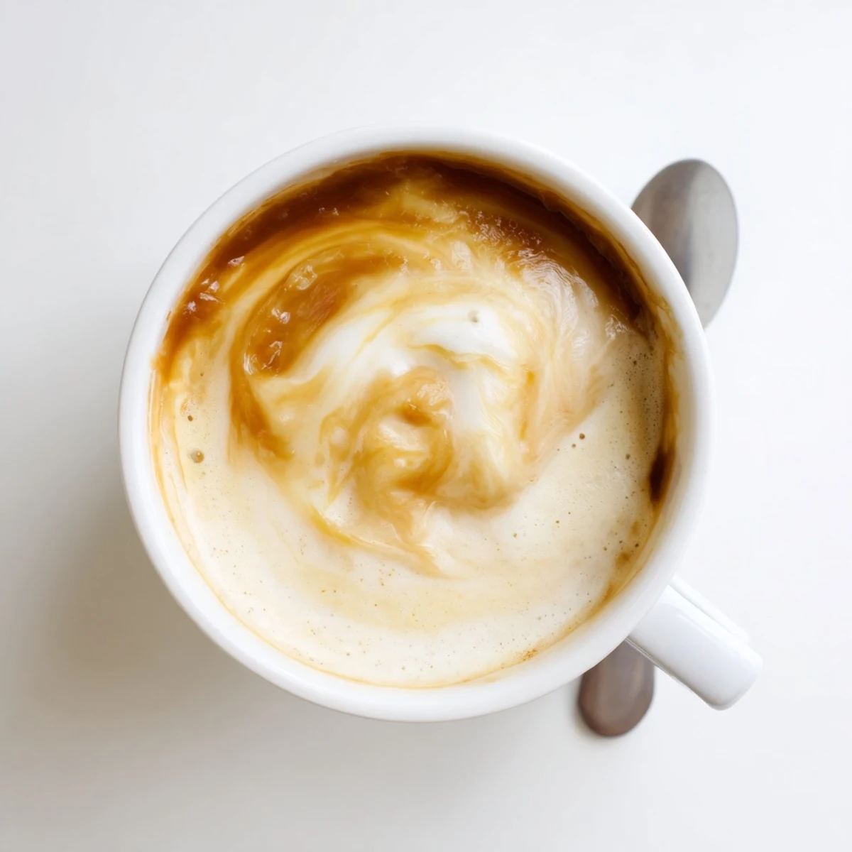 Rich Onion Latte topped with frothy milk, offering a savory coffee twist.  