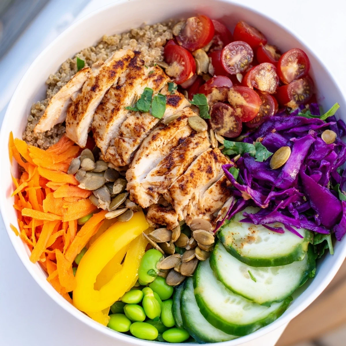 Healthy Meal-Prep Colour Bowls