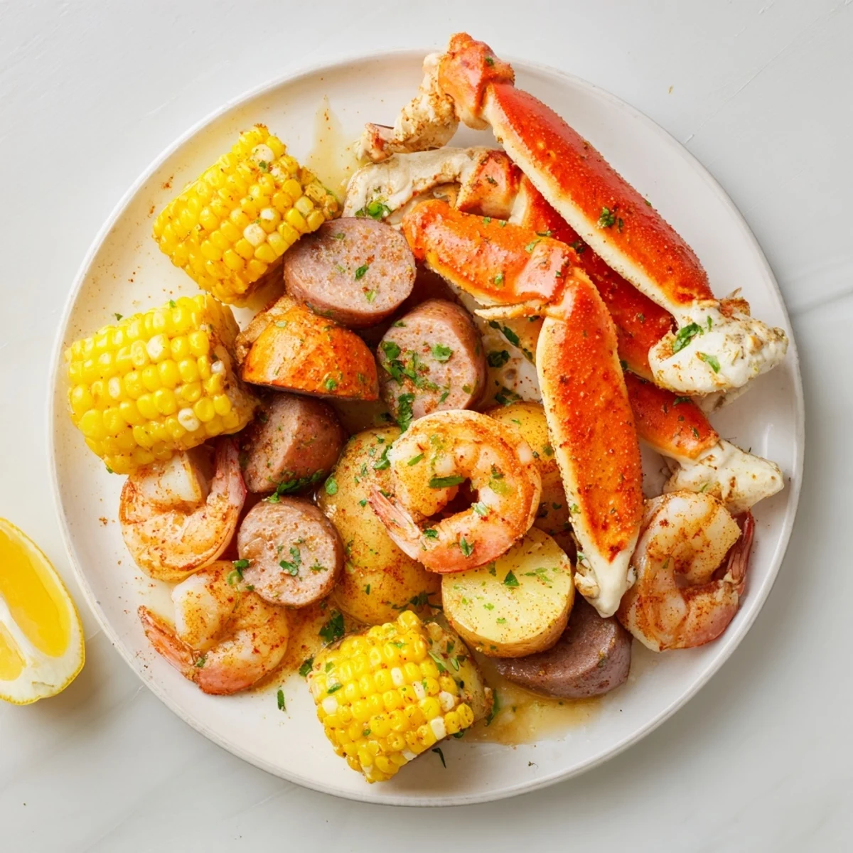 Seafood Boil Crab Shrimp Sausage