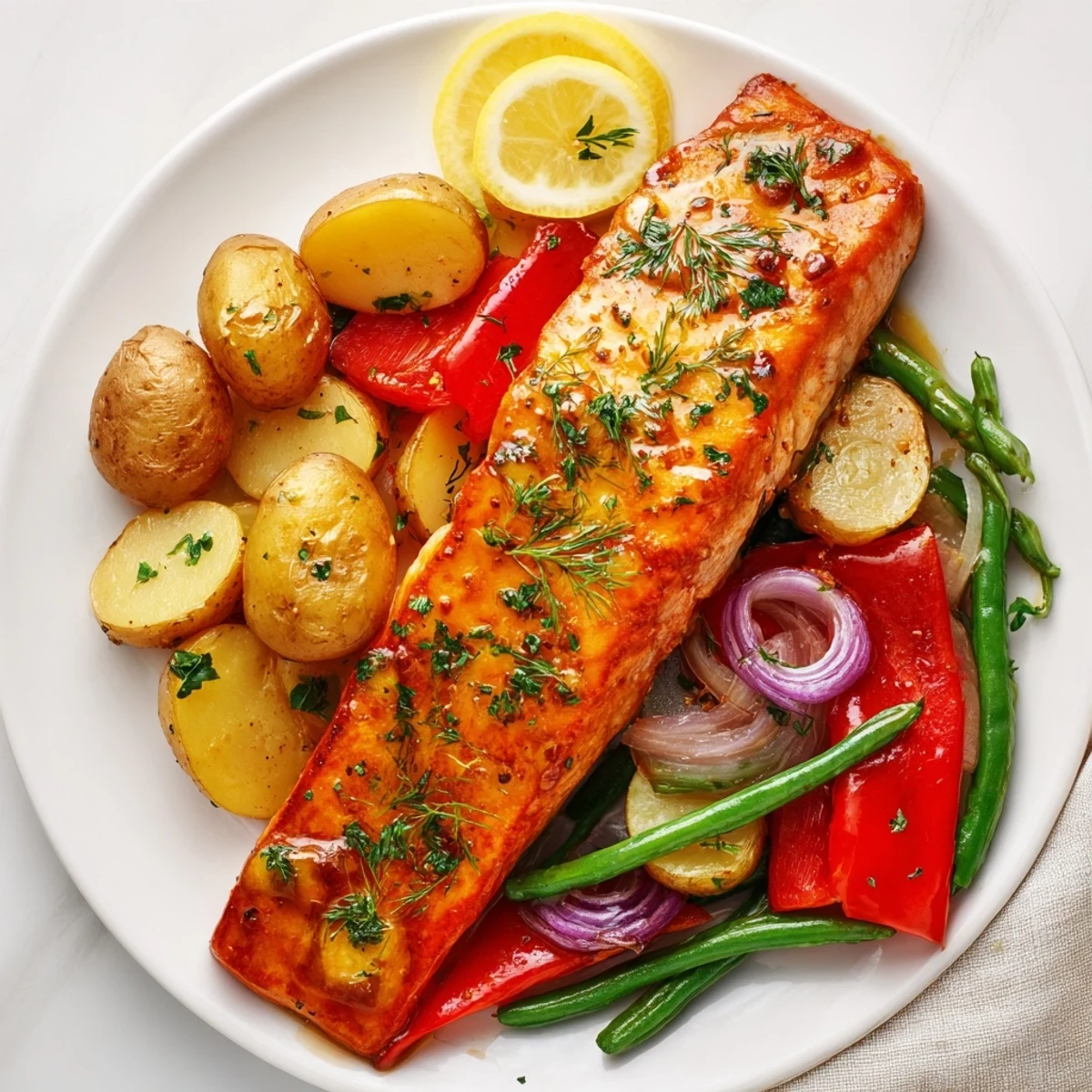 Lemon Herb Salmon Potato
