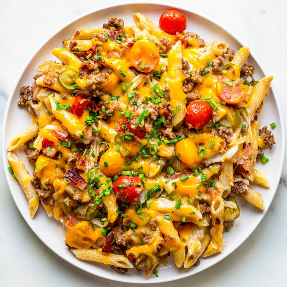 Bacon Cheeseburger Pasta Bake