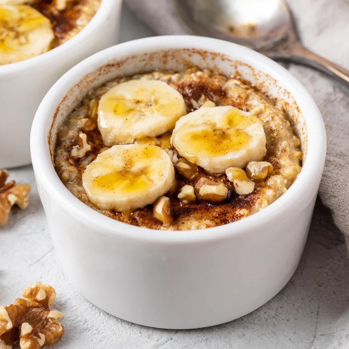 Baked Oats Banana Honey