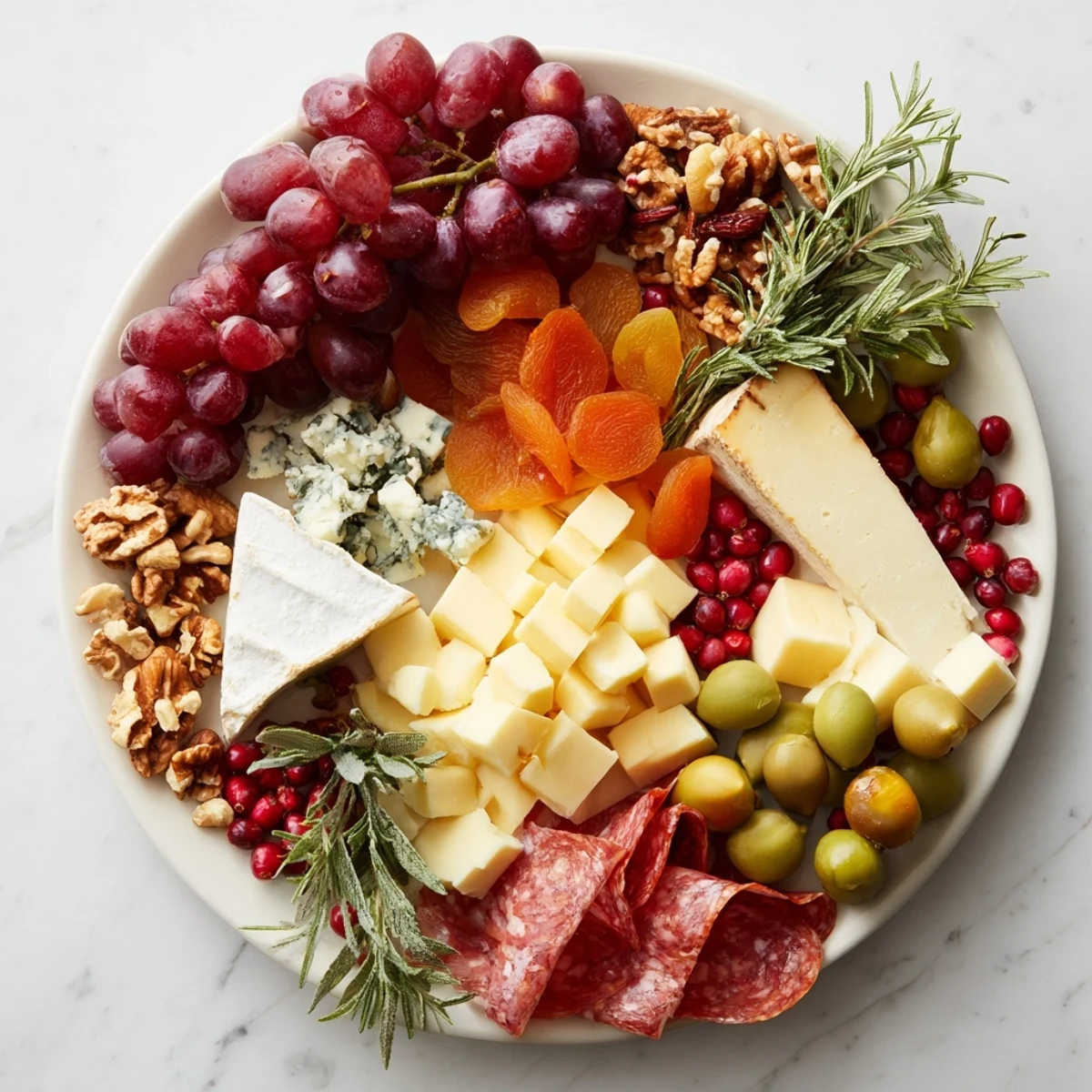 Festive Holiday Wreath Cheese Platter, a visually detailed holiday appetizer, ready for entertaining.