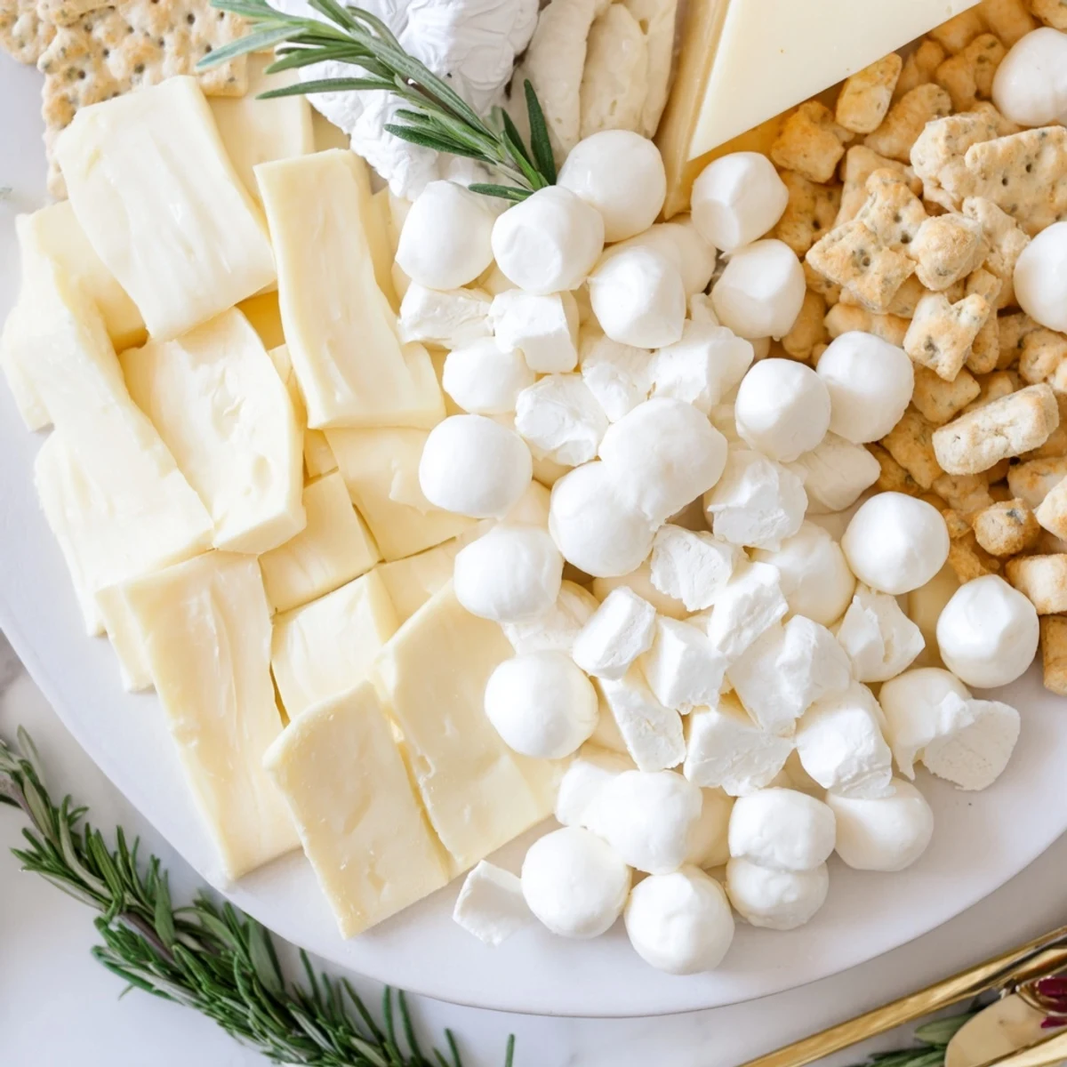 Delicious Santas Beard and Hat Board featuring a creamy, cheesy beard made for the holidays.