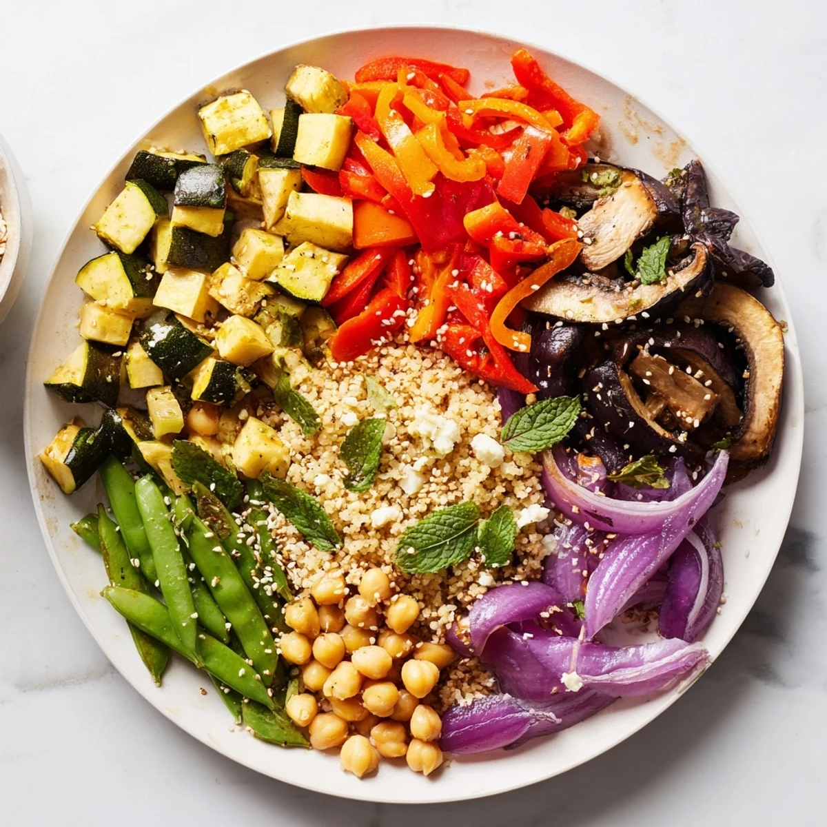 A colorful plate of The Spice Route, ready to savor a global culinary adventure, bursting with flavor.