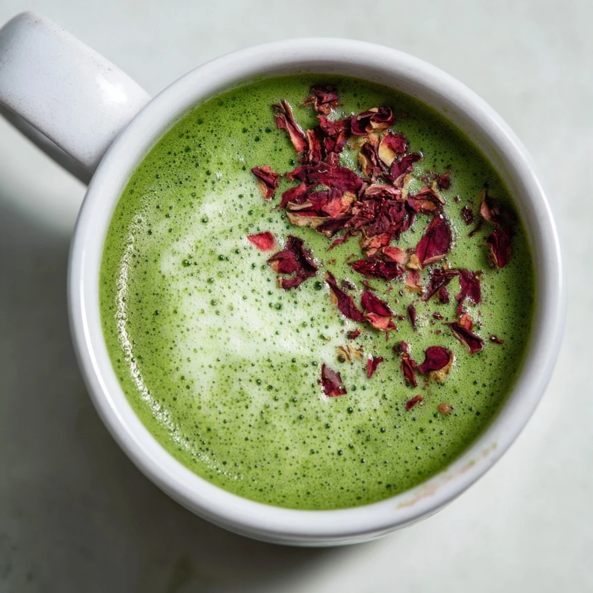 Cozy Peppermint Matcha Latte