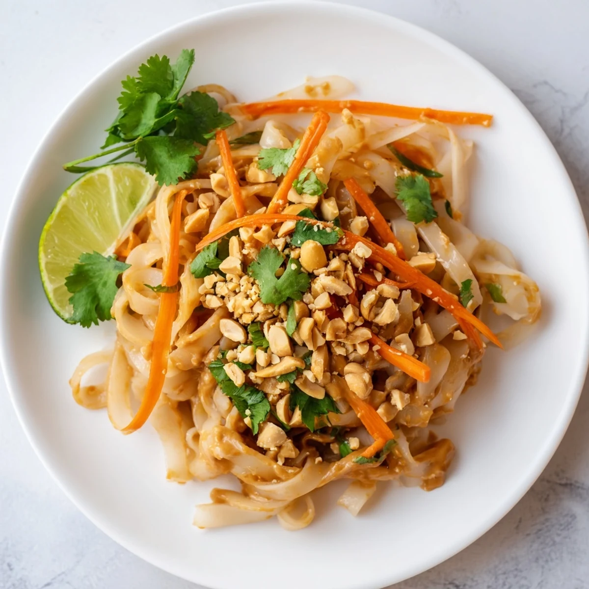 Steaming bowl of Spicy Peanut Noodles with vibrant veggies and a rich peanut sauce.
