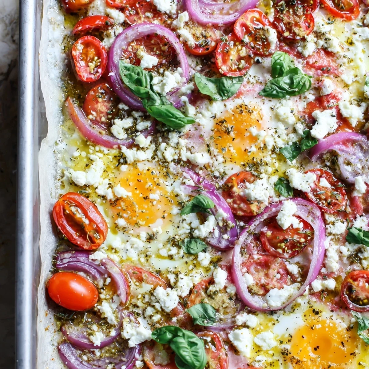 Tomato Feta Baked Eggs
