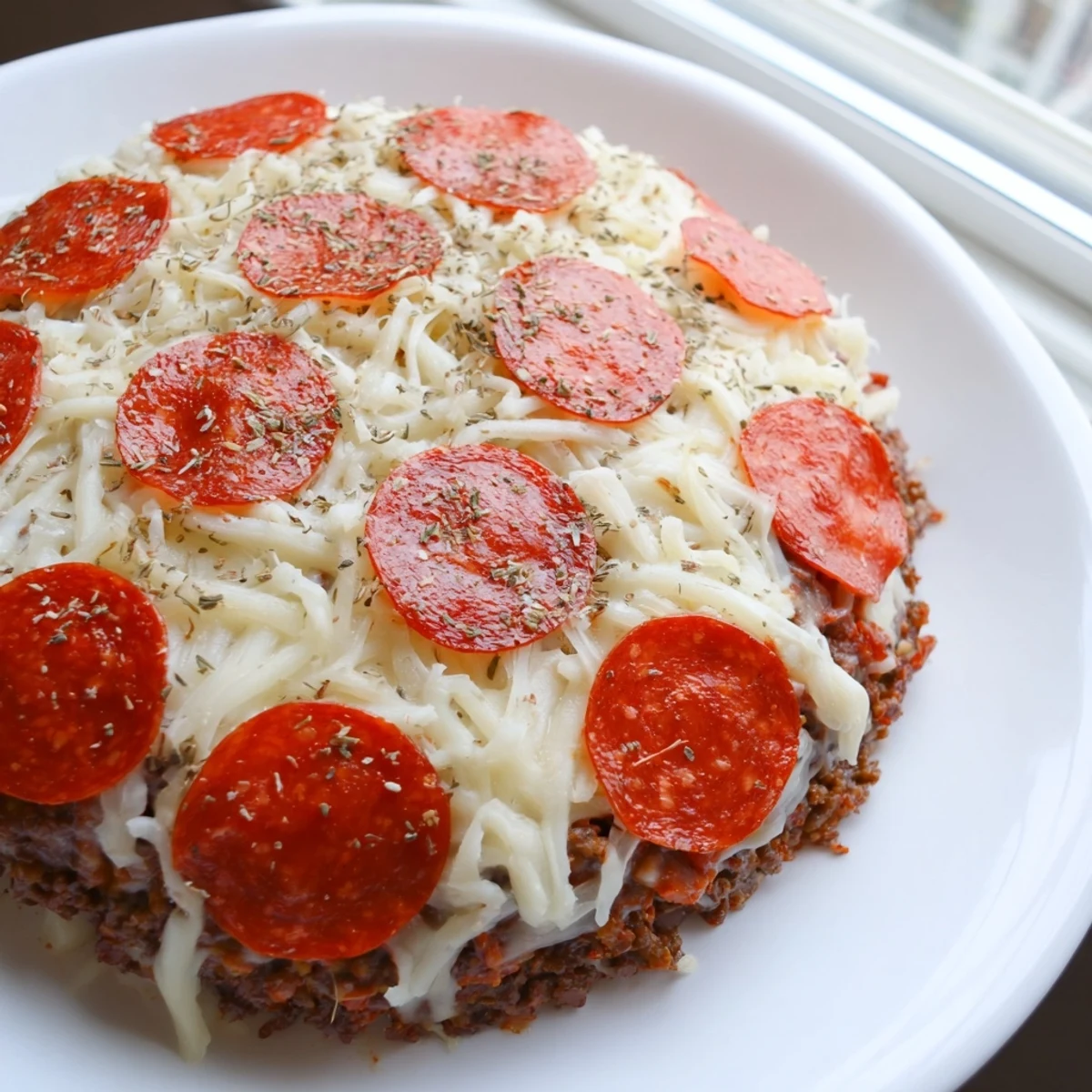 Gooey cheese melts over the pepperoni on this irresistible Meat Pizza Pepperoni Stack, baked to golden perfection.