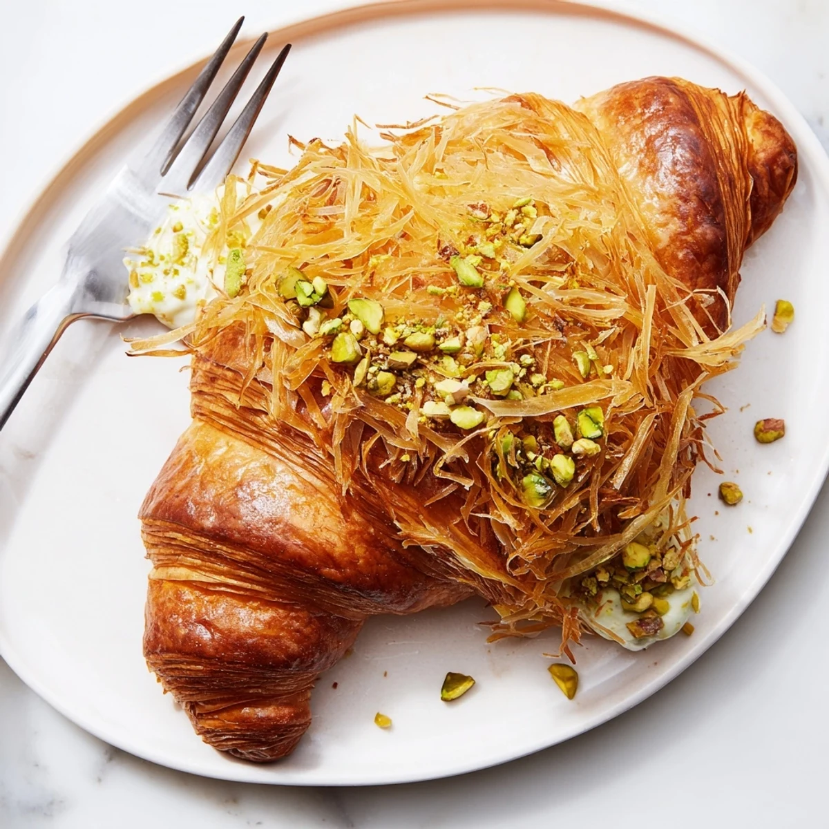 Pistachio Cream Croissants