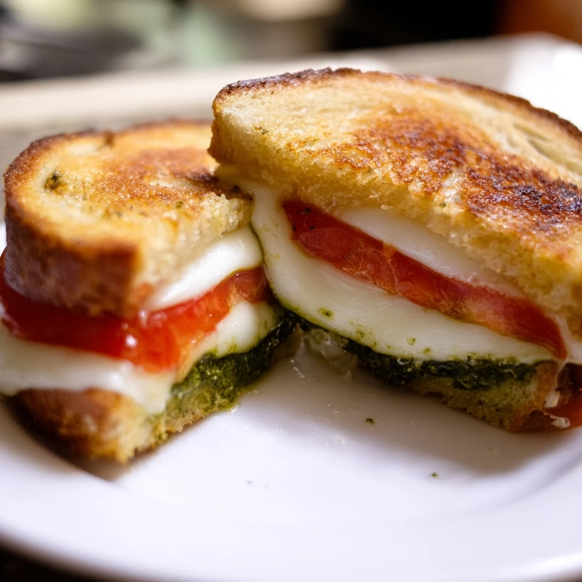 Caprese Pesto Grilled Cheese
