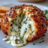 Festive Derby Party Olive Cheese Balls, glistening and baked to perfection.