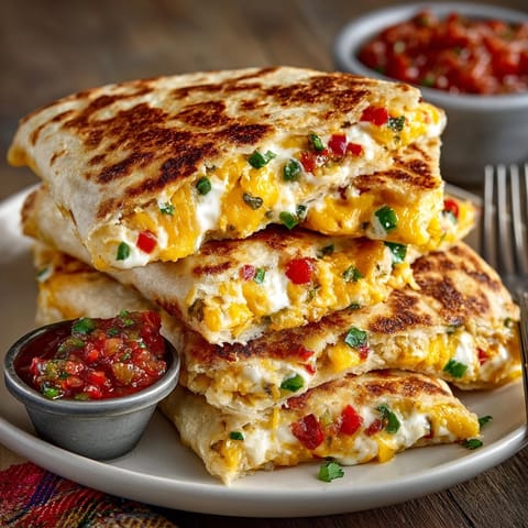 Crispy Jalapeño Popper Cheese Quesadilla Dippers, oozing cheese with a spicy kick on the side.