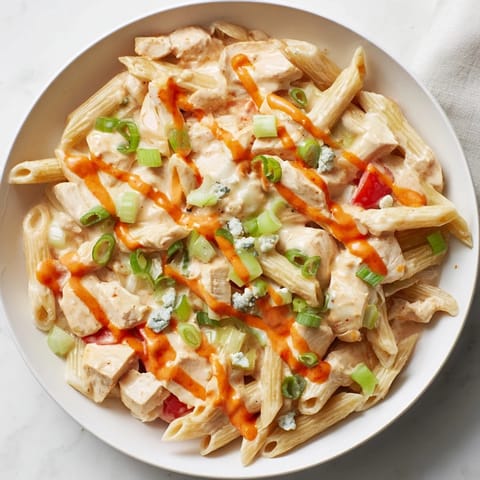Buffalo Chicken Pasta Skillet