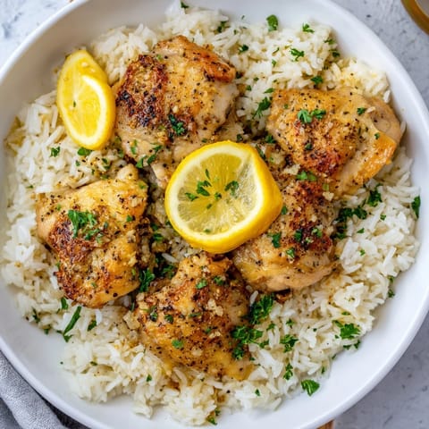 Lemon Pepper Chicken Rice