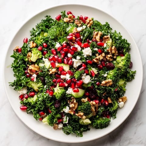 Freshly tossed Chopped Christmas Tree Salad, a colorful vegetarian dish ready for holiday meals.