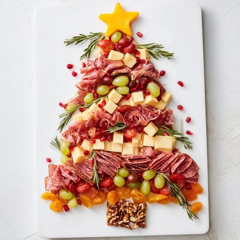 Christmas tree charcuterie board