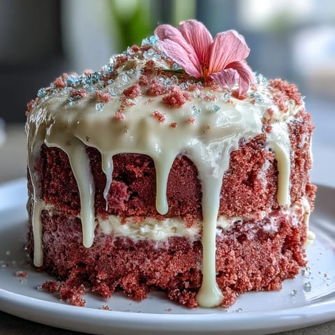 Bridal Shower Rosé Velvet Cake