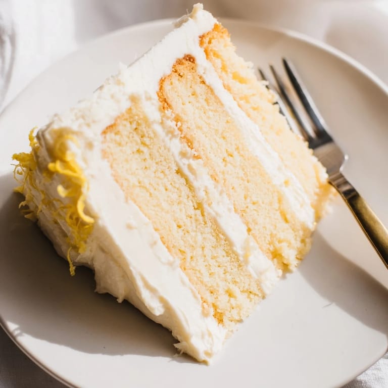 A slice of Lemon Cheesecake Cake showcasing rich flavors, perfect for any occasion.  