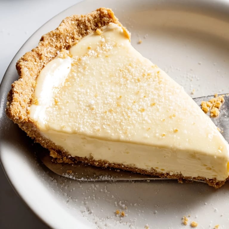 Golden brown water pie with a crisp crust, perfect for nostalgic dessert lovers.  