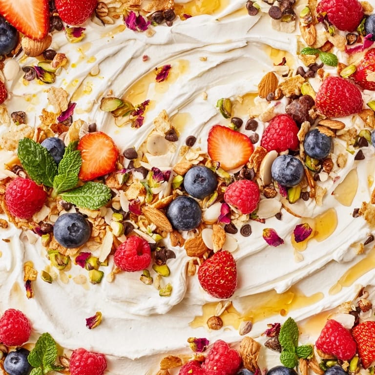 Enticing Butter Board Dessert with sweet toppings and drizzled honey or maple syrup.  