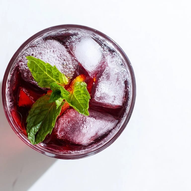 Served chilled: A comforting Sleepy Girl Cherry Mocktail in a tall glass, ideal before a restful night.