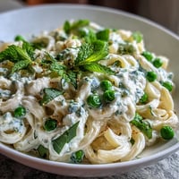 Lemon Ricotta Pasta with Peas: creamy, bright dish with fresh mint, ready in minutes.